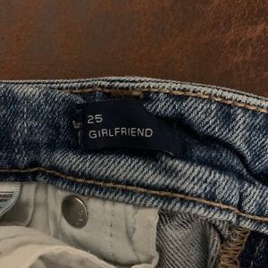 Patch girlfriend jeans from gap